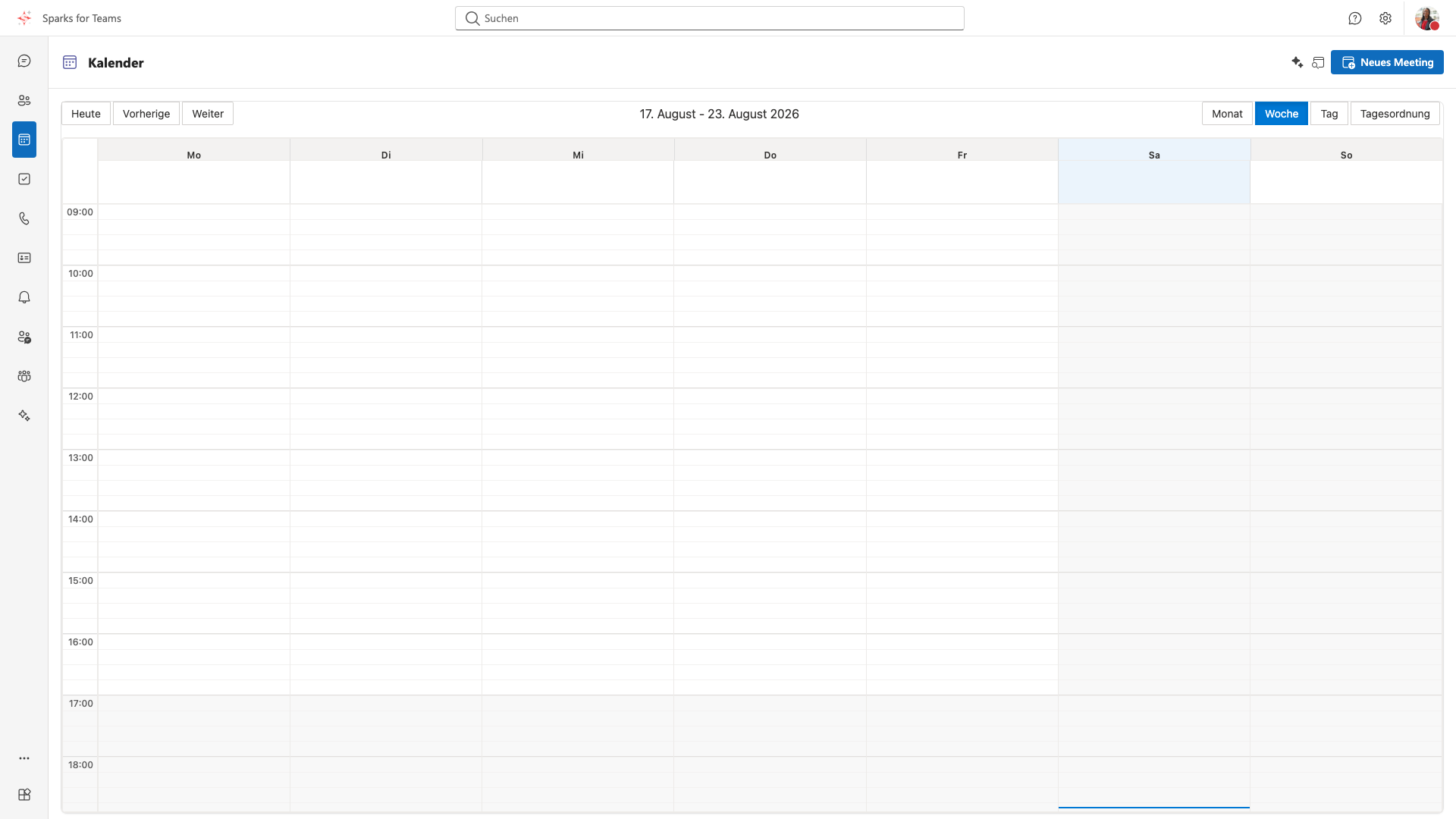 Liman mit Teams-Kalender